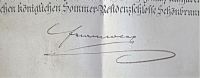 Urkunde Unterschrift Kaiser Franz Josef der I